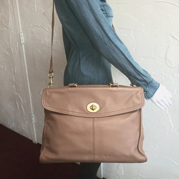 Coach 12980 Hampton Collection, Legacy Travel Bag, Tan - Picture 4 of 15